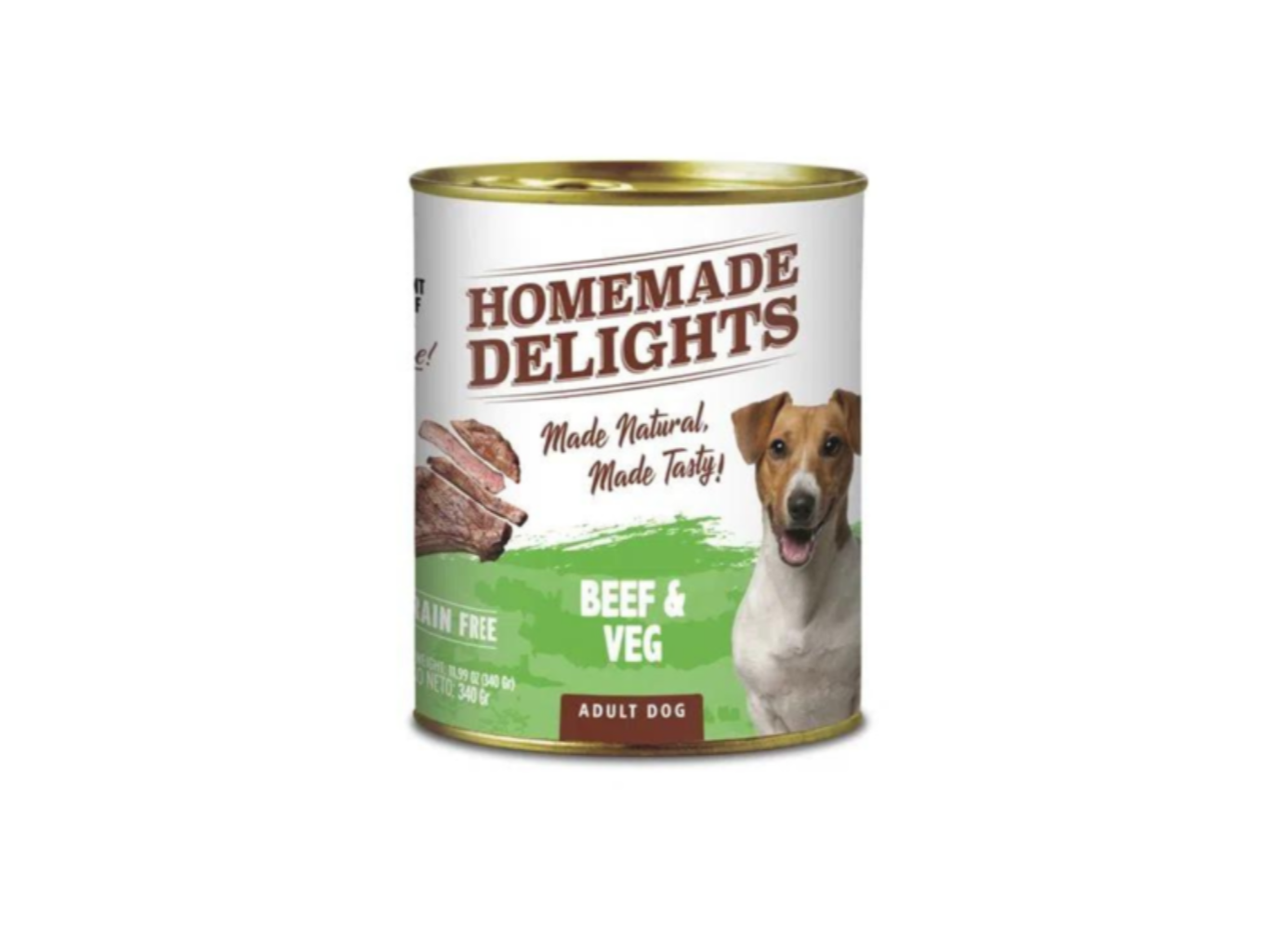 LATA HMD BEEF & VEG ADULT DOG 340GR