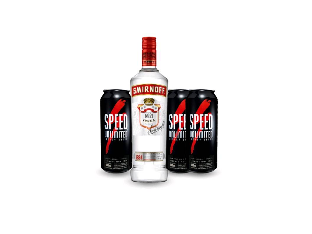 SMIRNOFF + 3 SPEED GRANDES