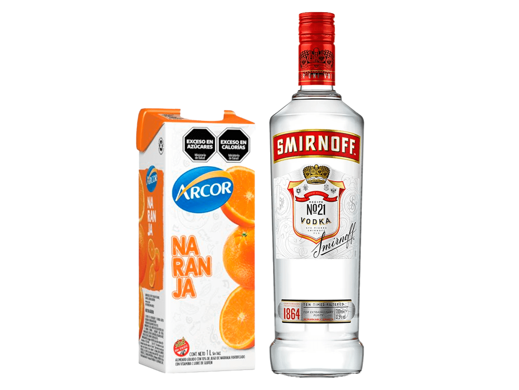 SMIRNOFF + JUGO A ELECCIÓN