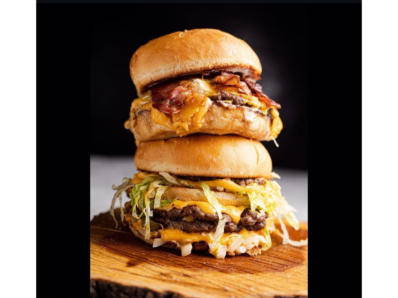 2 burger simple con papas