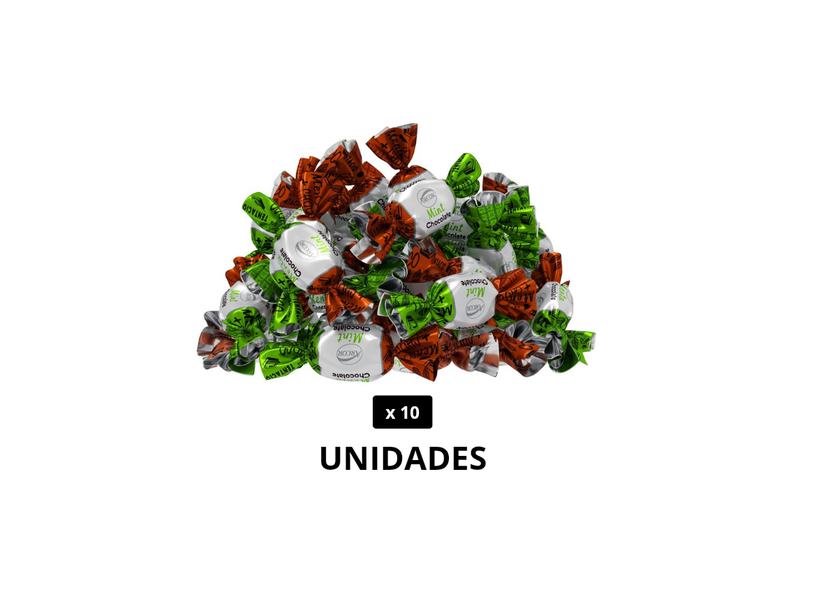 CARAMELOS  (Menta con chocolate)