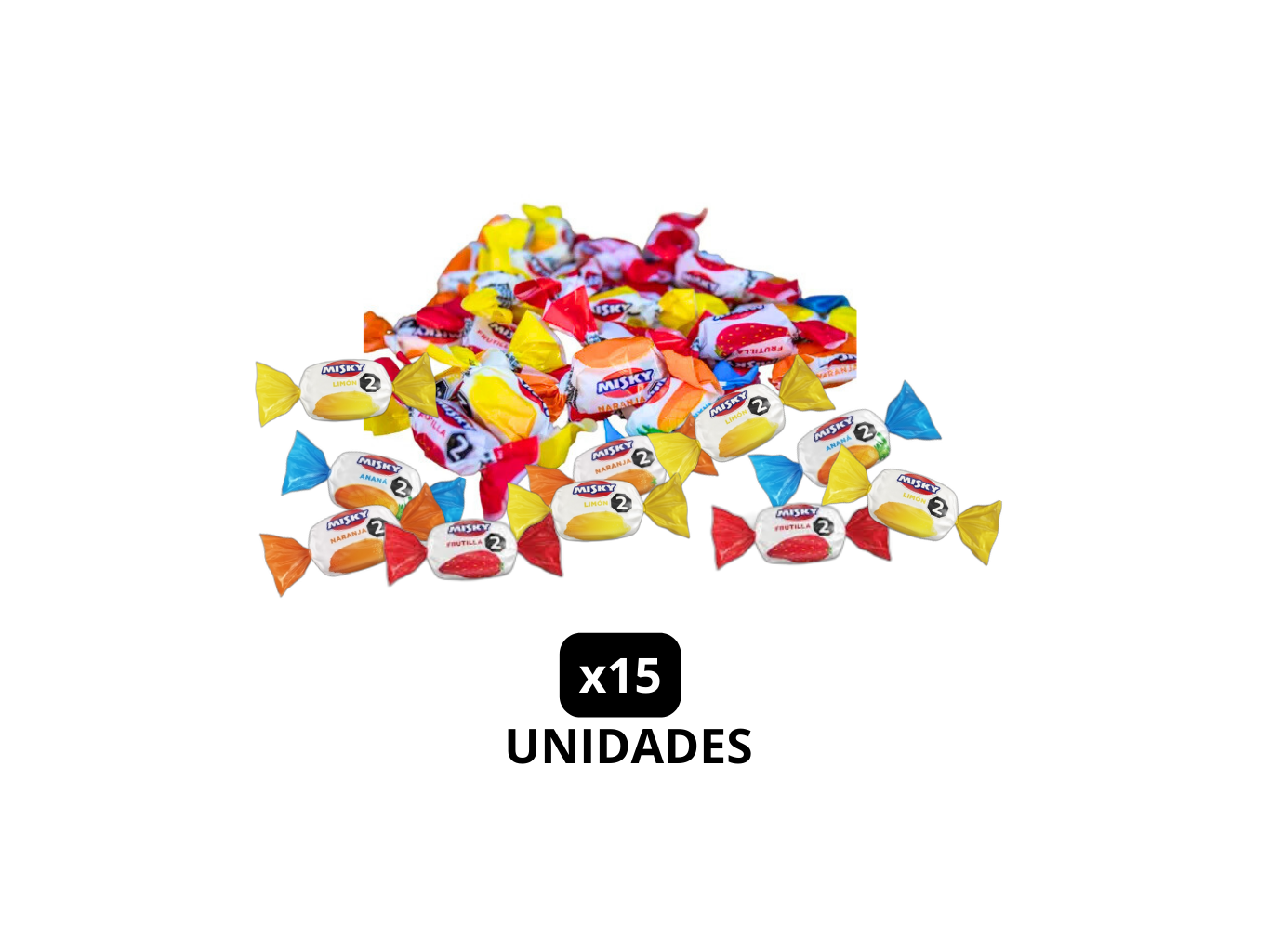CARAMELOS MISKY FRUTALES (x15)