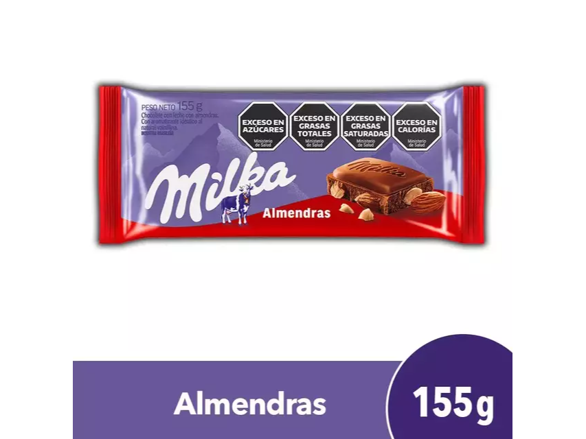 CHOC. MILKA ALMENDRAS