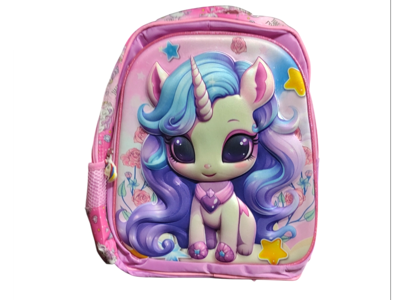 mochila unicornio  c/relieve  2 cierres
