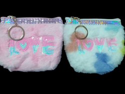 Monedero peludo love