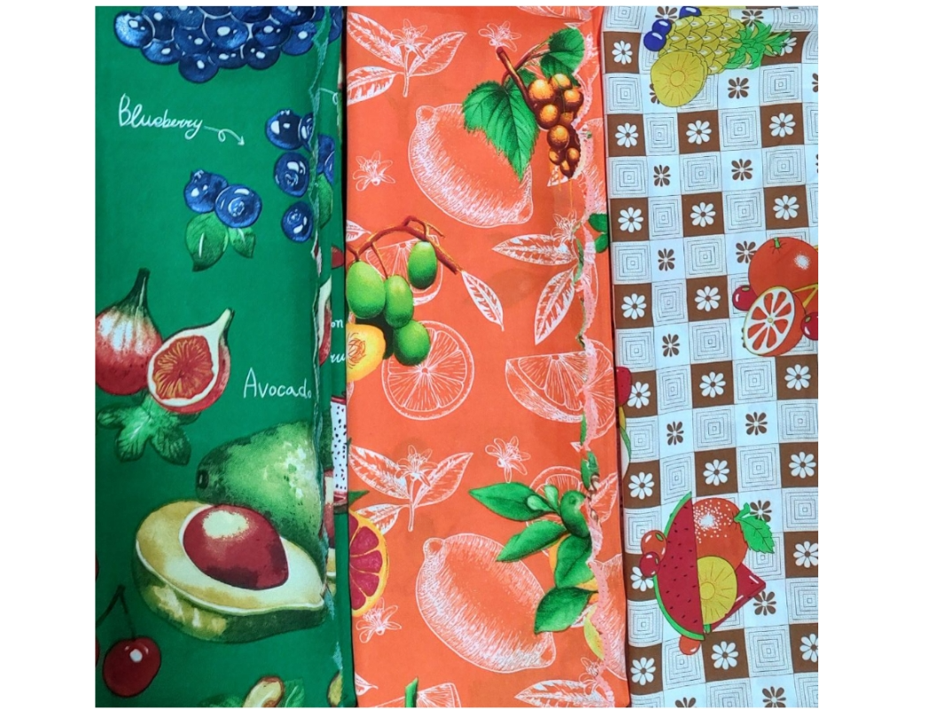 Mantel de tela frutales