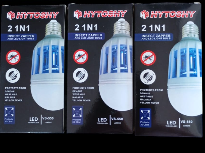 Lámpara mata moscas y mosquitos