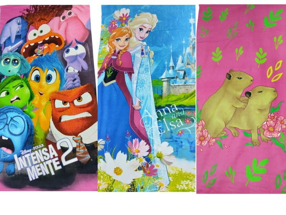 Toallón infantil frozen -intensamente-capibara