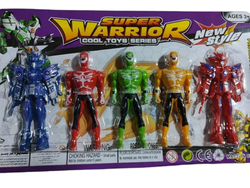 Heroes y villanos x5 muñecos
