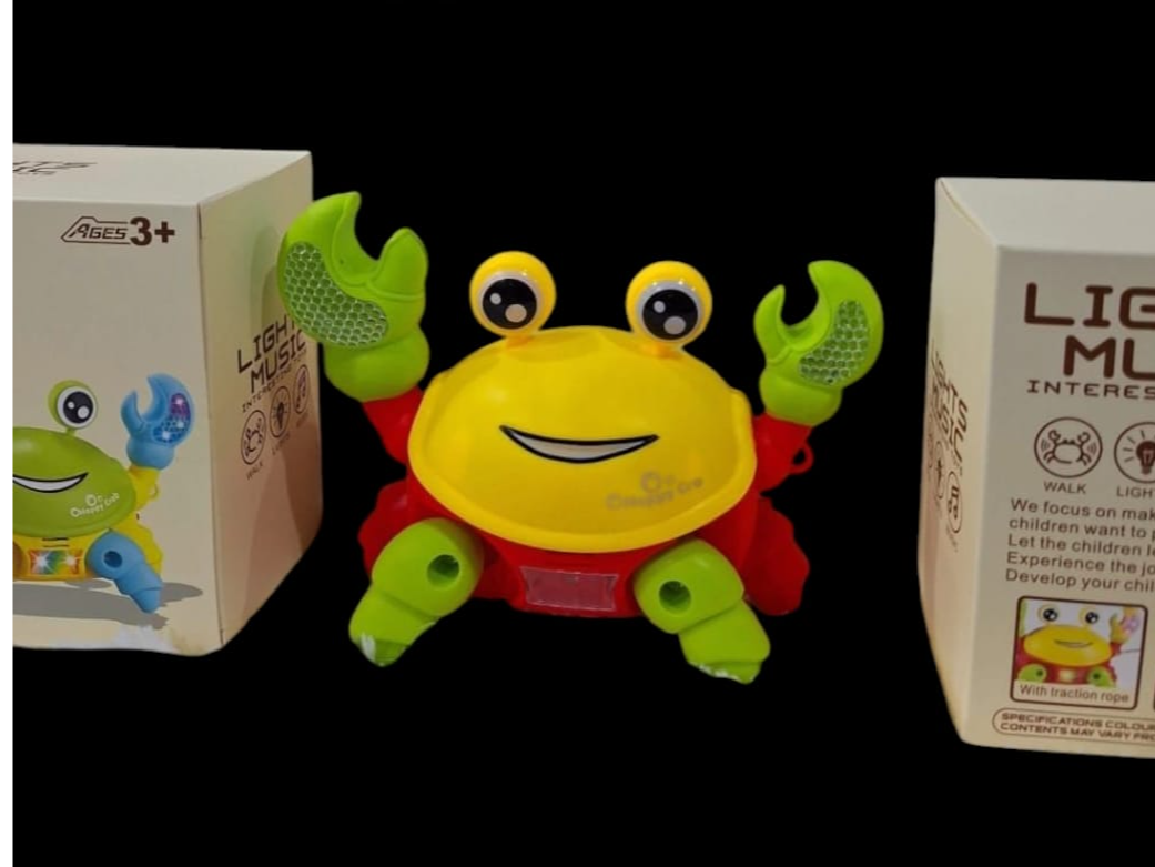 Cangrejo camina c/luz y sonido