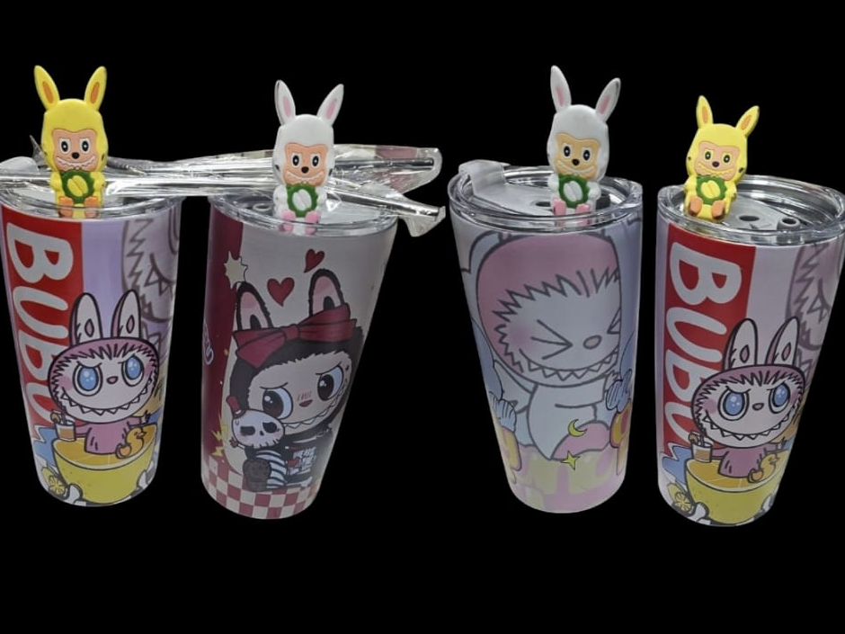 Vaso termico labubu con bombilla