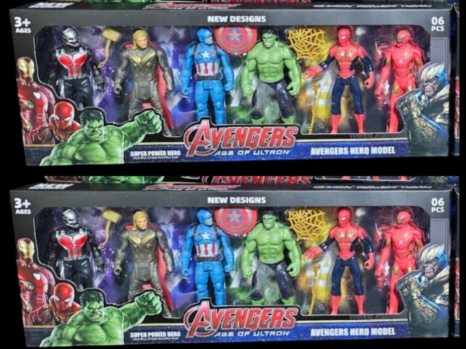 Muñecos avengers x6 unidades