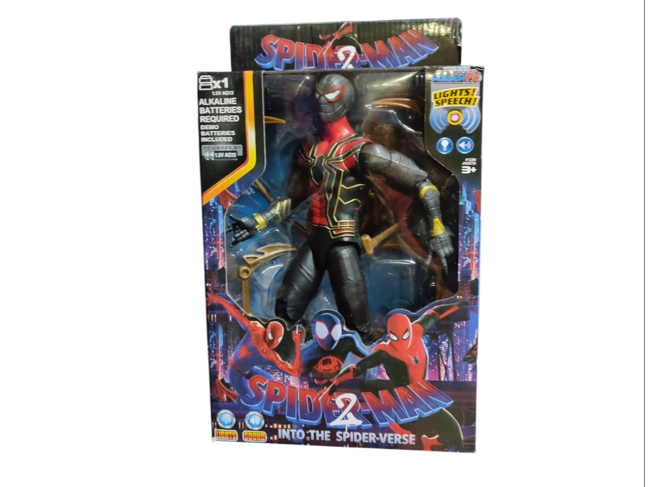 Muñeco articulado spiderman en caja