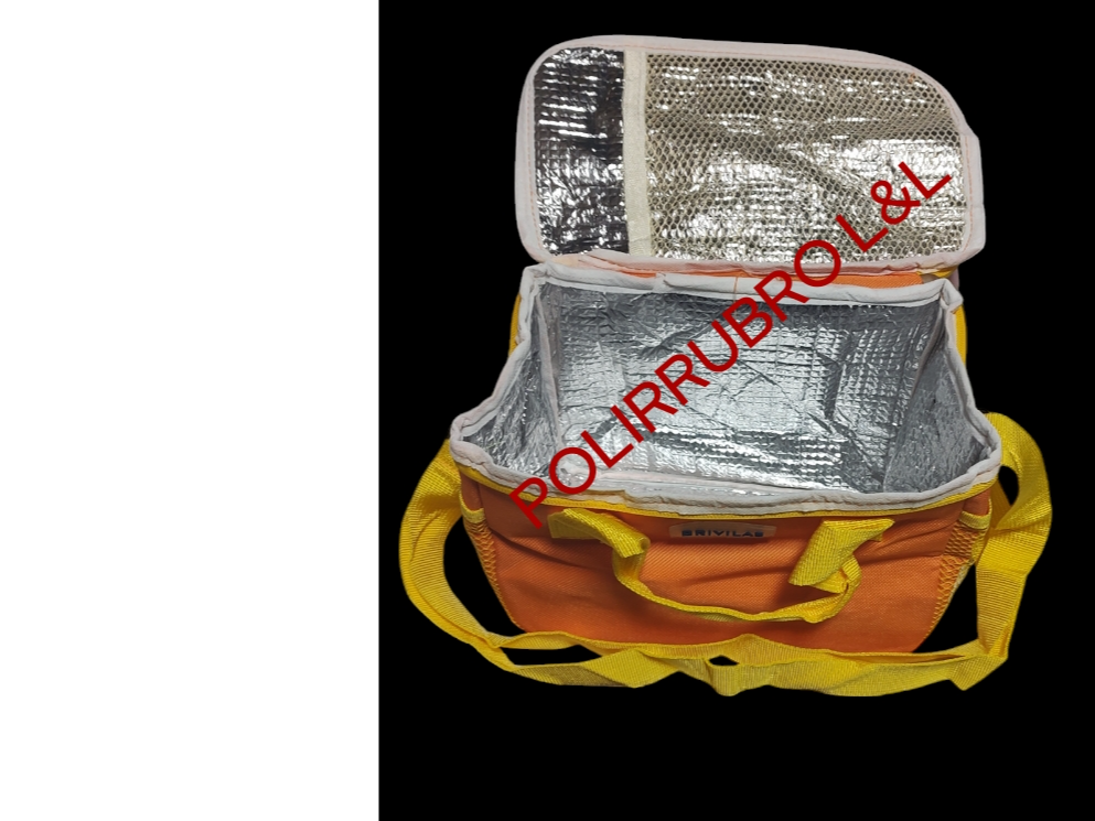 Lonchera térmica con bolsillo de red