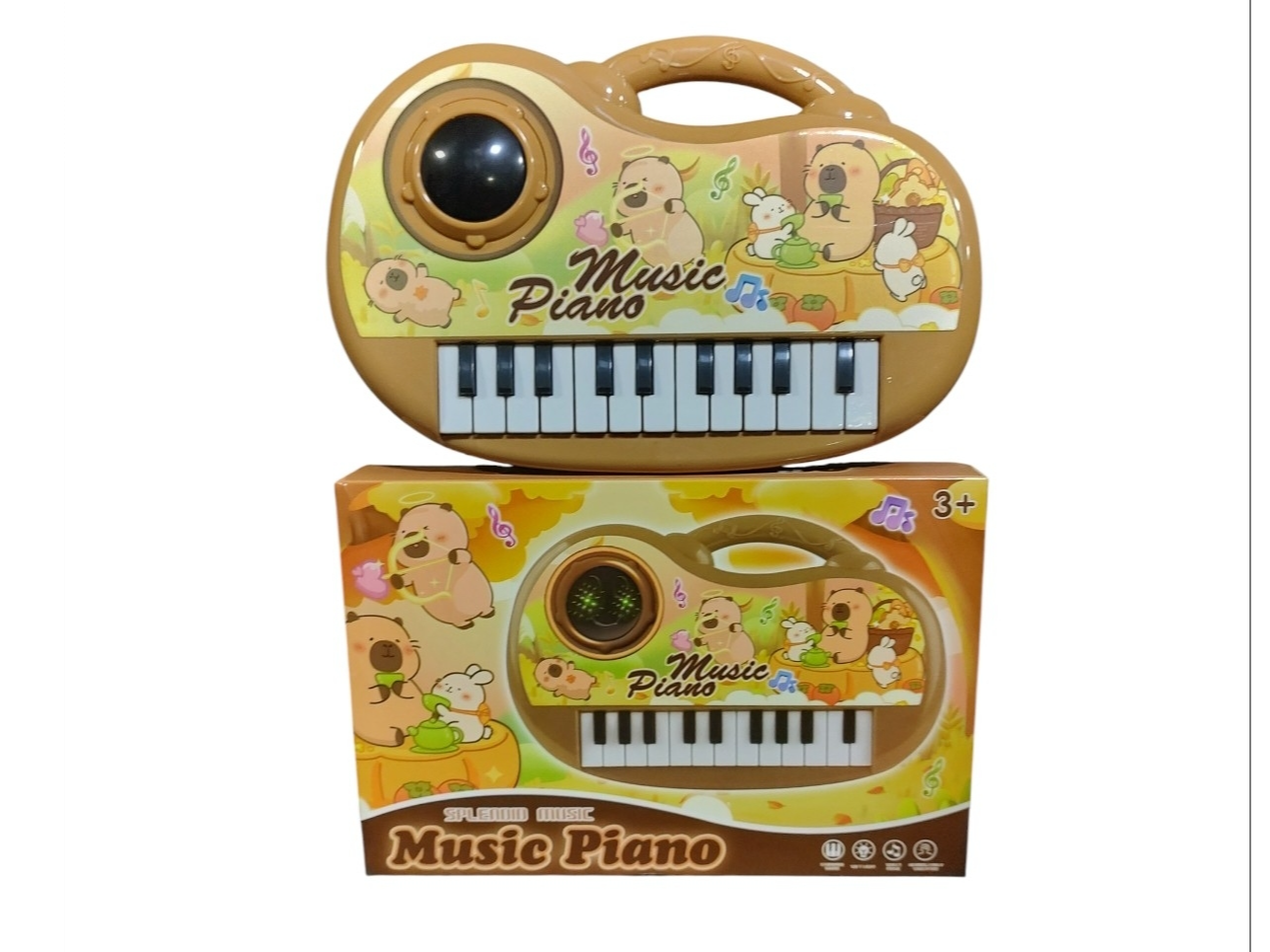 Piano capibara c/luz y sonido