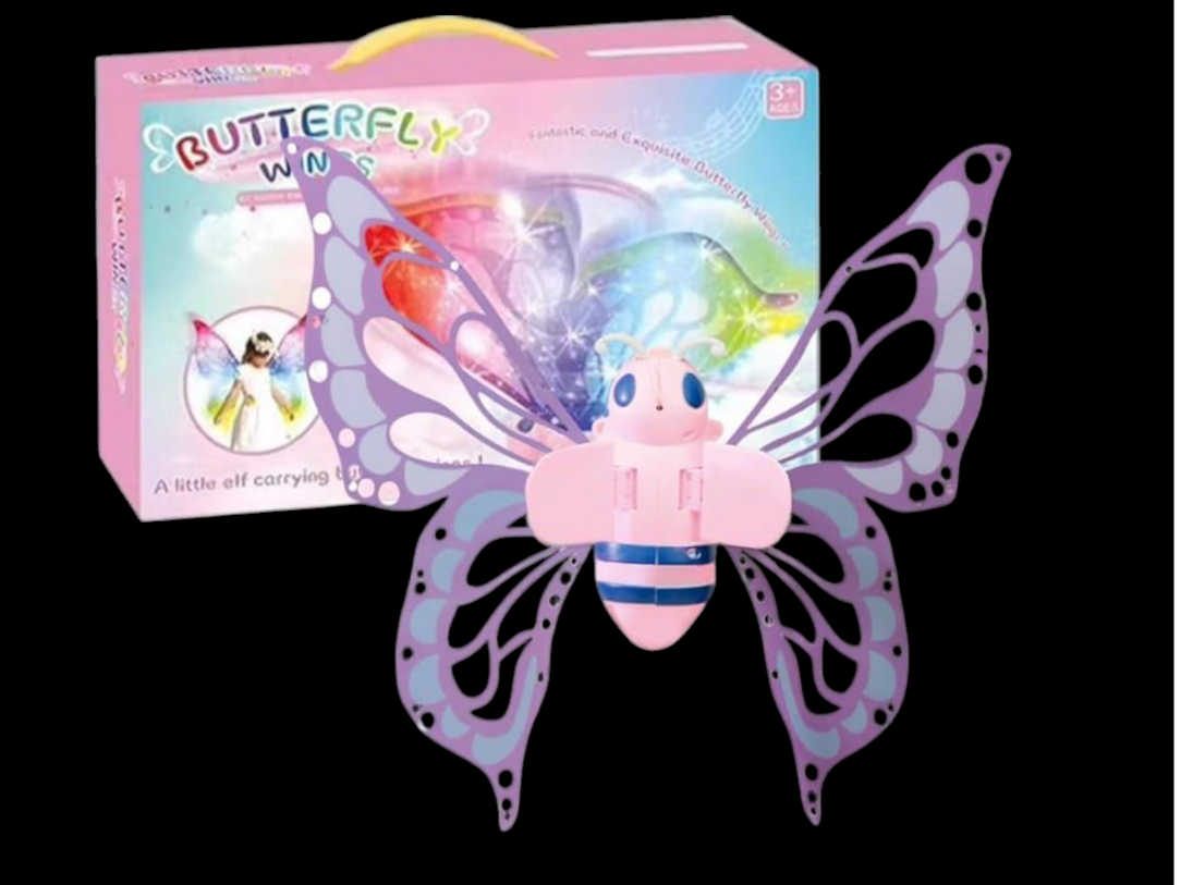 Alas de mariposa con luces