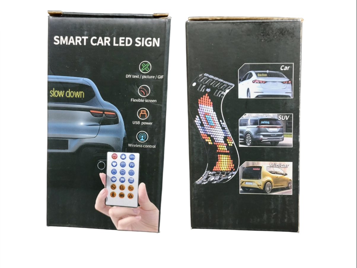 Cartel led programable para auto