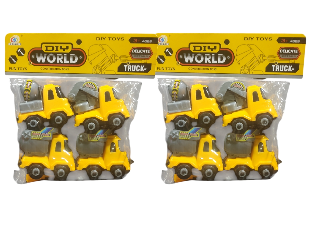 Set máquinas construcción x 4 uni