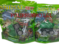 Auto dino con accesorios