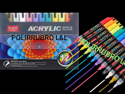 Set de marcador acrílico x12