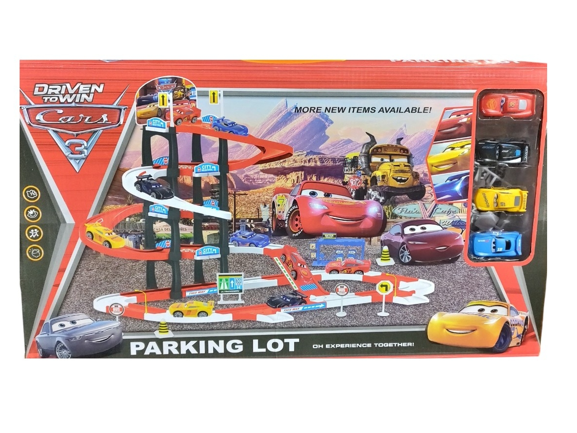 Pista y estacionamiento cars