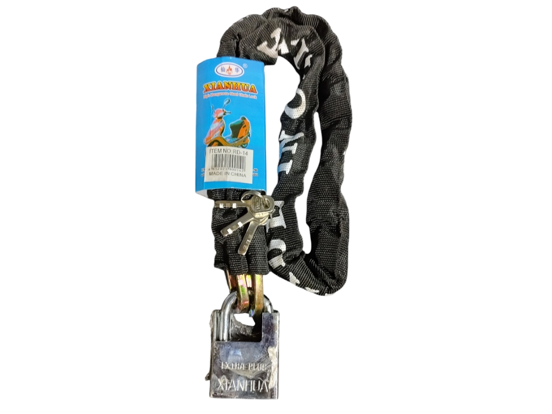 Cadena c/candado para moto