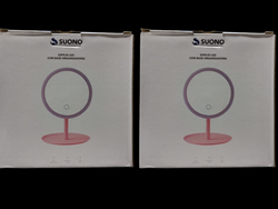 Espejo led con base organizador