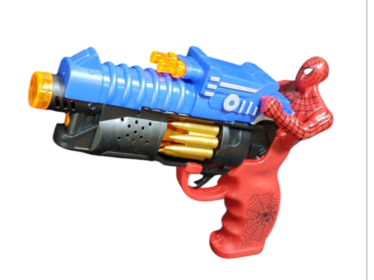 Pistola spiderman c/luz y sonido