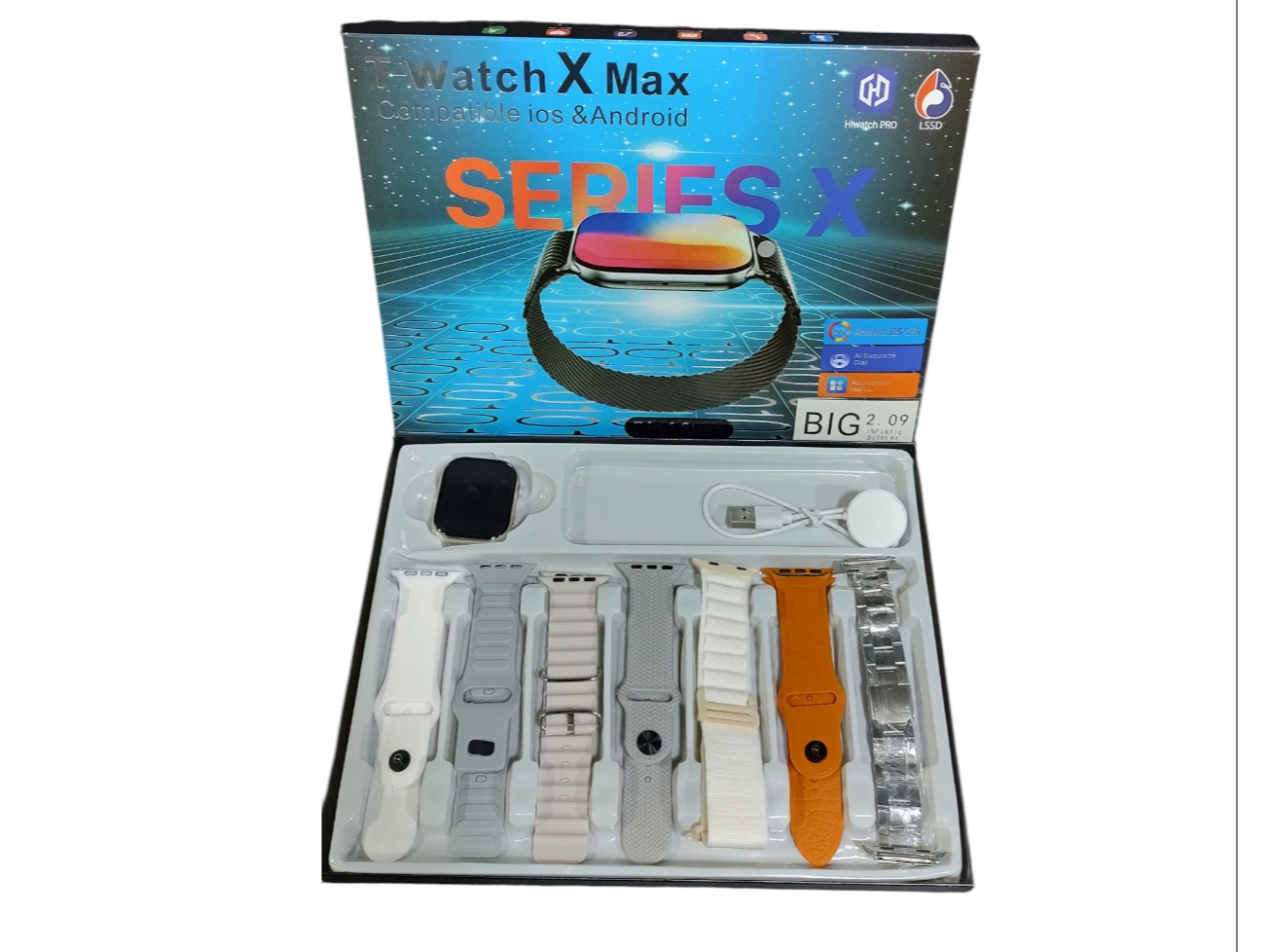 Reloj smart watch 7 mallas X Max