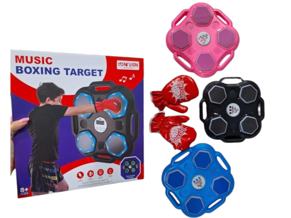 Maquina de box con música y guante