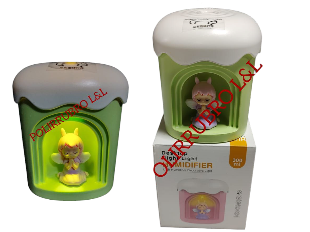 Humidificador angel con luz
