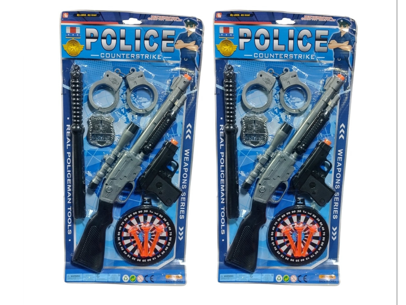 Pistola police c/accesorios