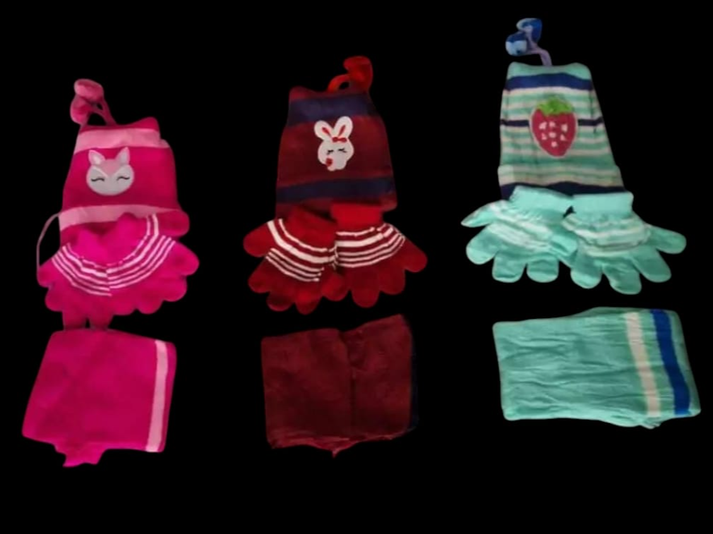 Gorro bufanda guantes para bebe