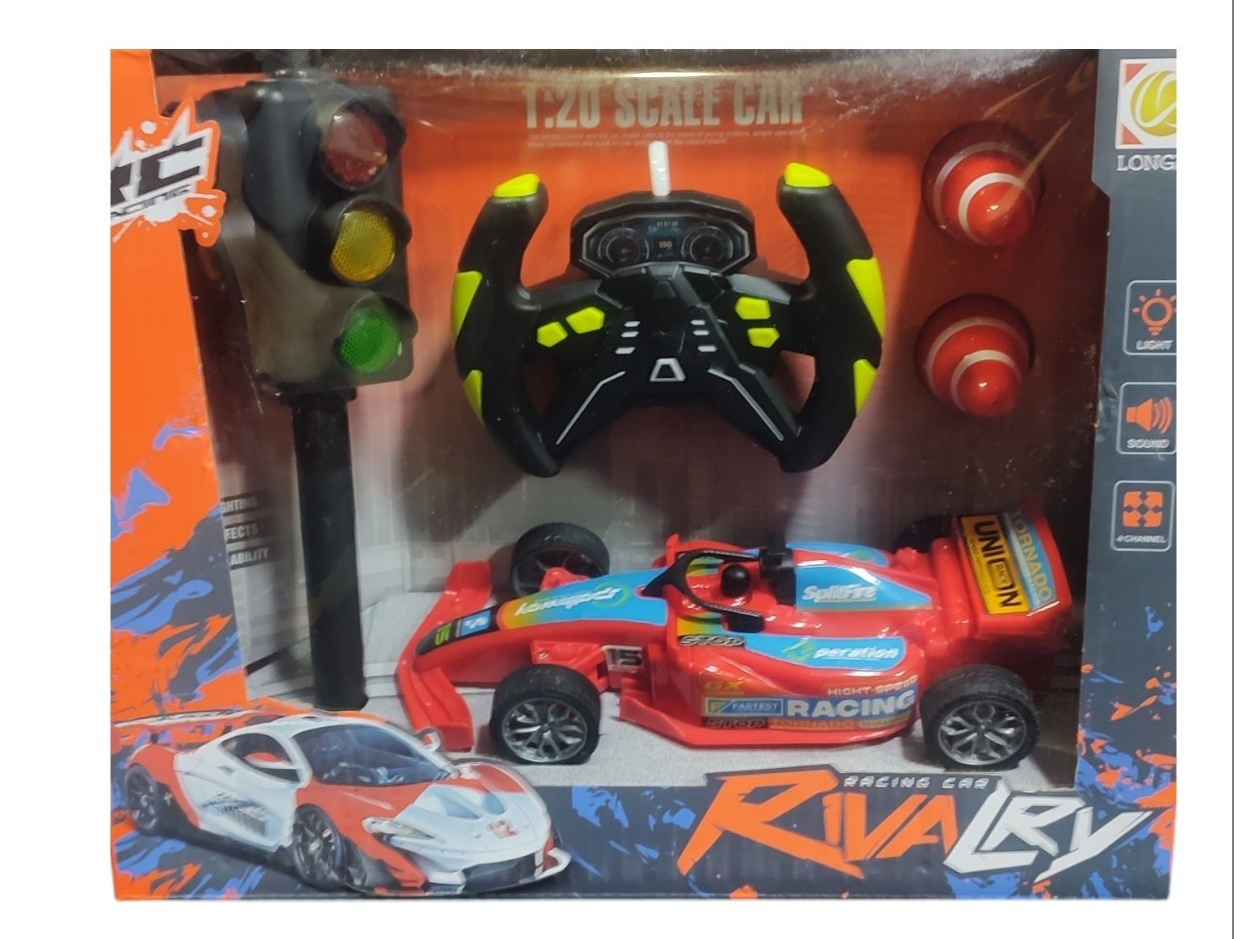 Auto a control remoto F1 c/accesorios (rojo)
