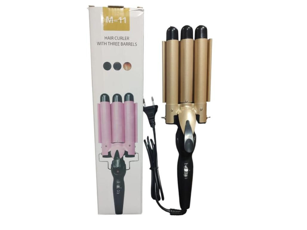 Rizador de pelo 3 tubos