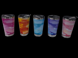 Vaso termico marmolado c/abrelatas