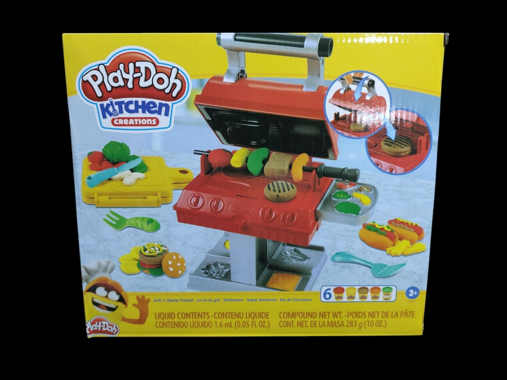 Juego de masa parrilla play-doh
