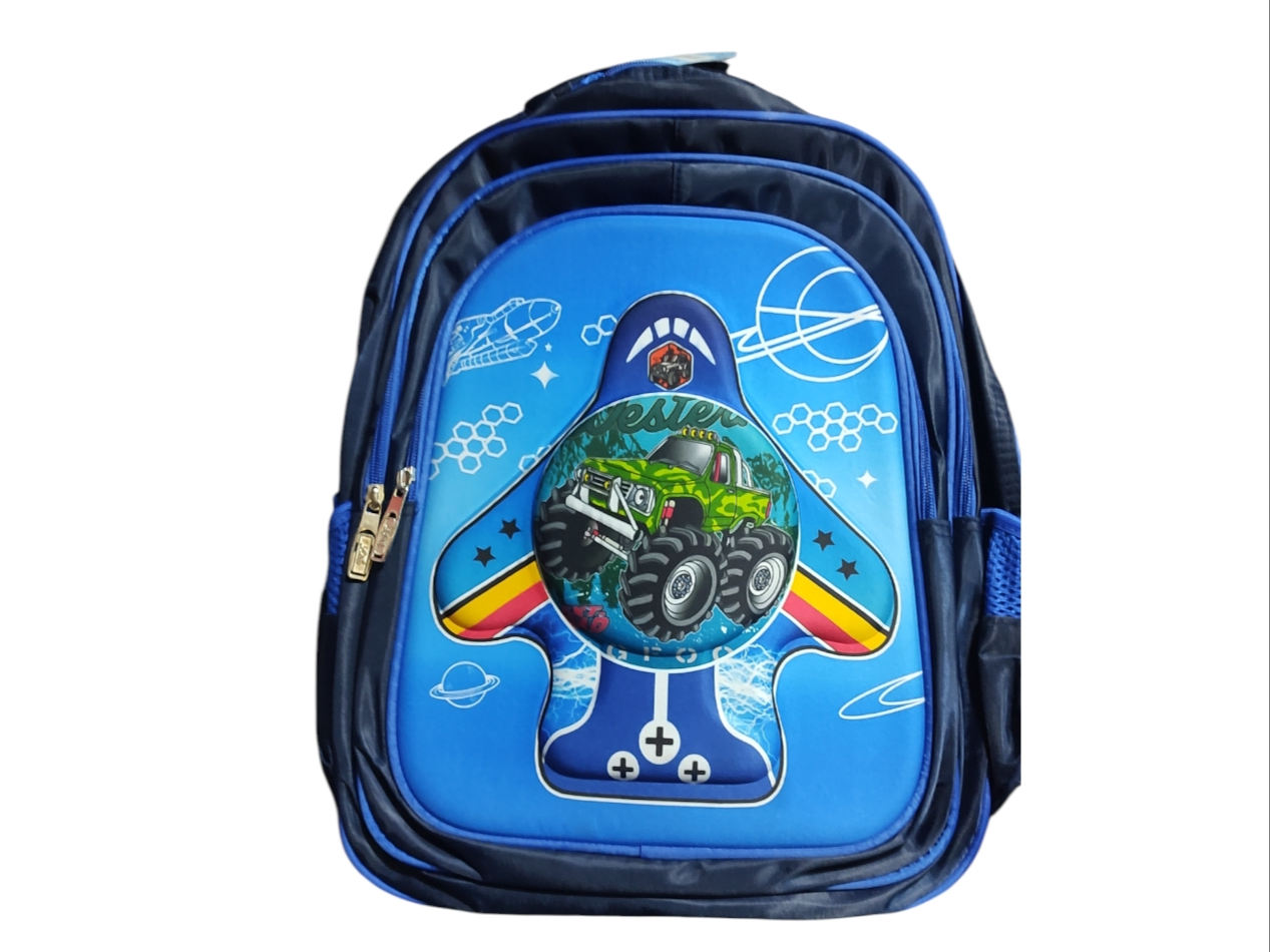 mochila avión c/auto 4x4 3 cierres