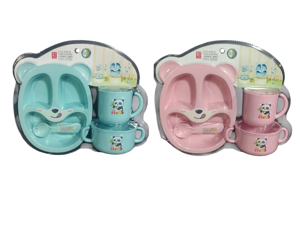 Set vajilla x 6 pcs "osito panda"