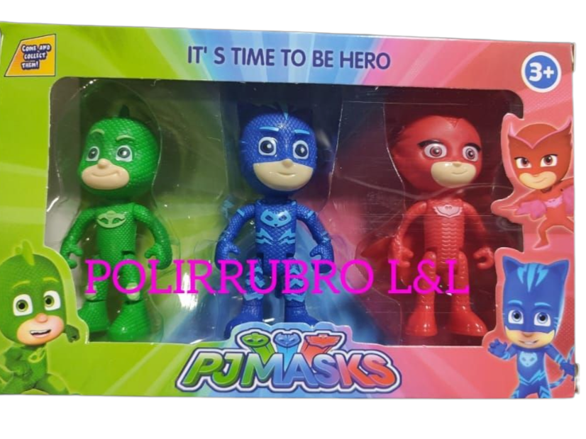 Set pjmasks x 3 uni