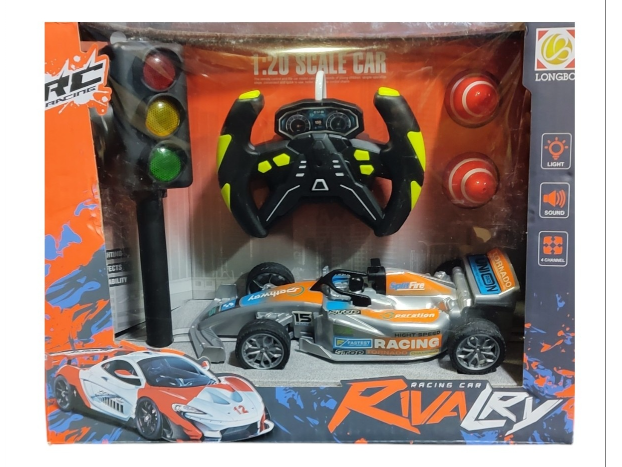 Auto a control remoto F1 c/accesorios (gris)