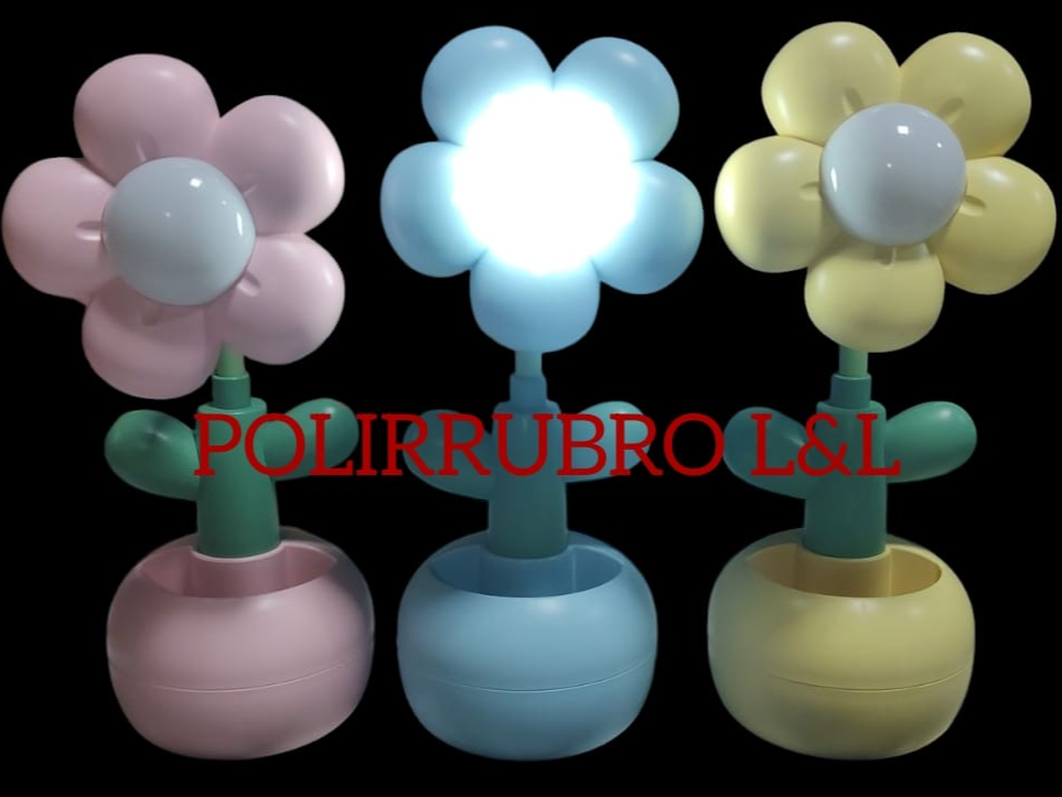 Lámpara flor regulable