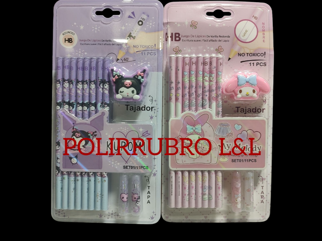 Set de lápiz 11 piezas