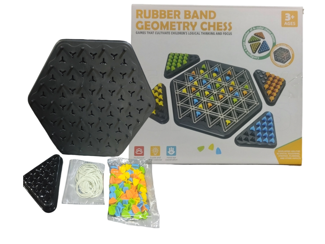 Juego de mesa ajedrez de geometría