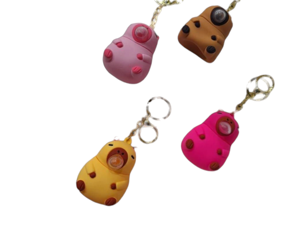 Llavero capibara con chicle