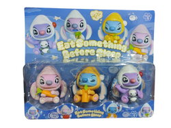 Blister x3 muñecos stich con pijama