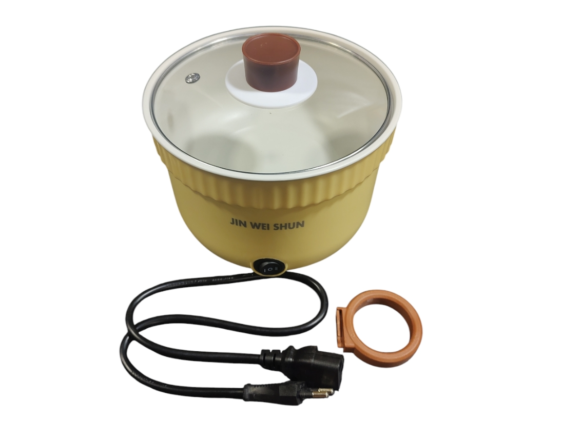 Olla electrica c/tapa de vidrio x 1lt