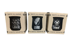 Mate de aluminio c/grabado en caja