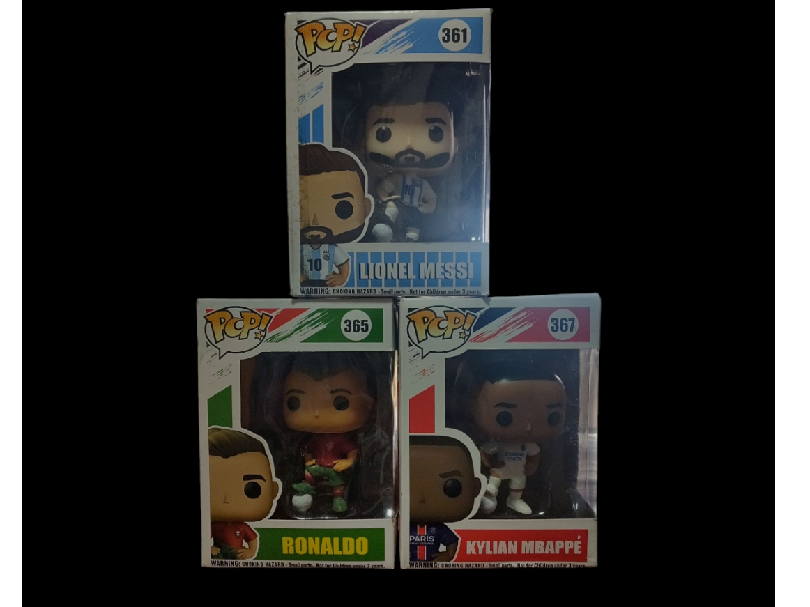 Pop! Messi, Ronaldo, Mbappe