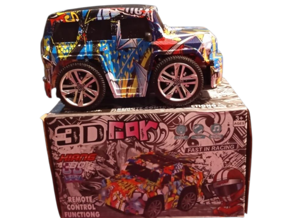 Auto 3D con luz y sonido